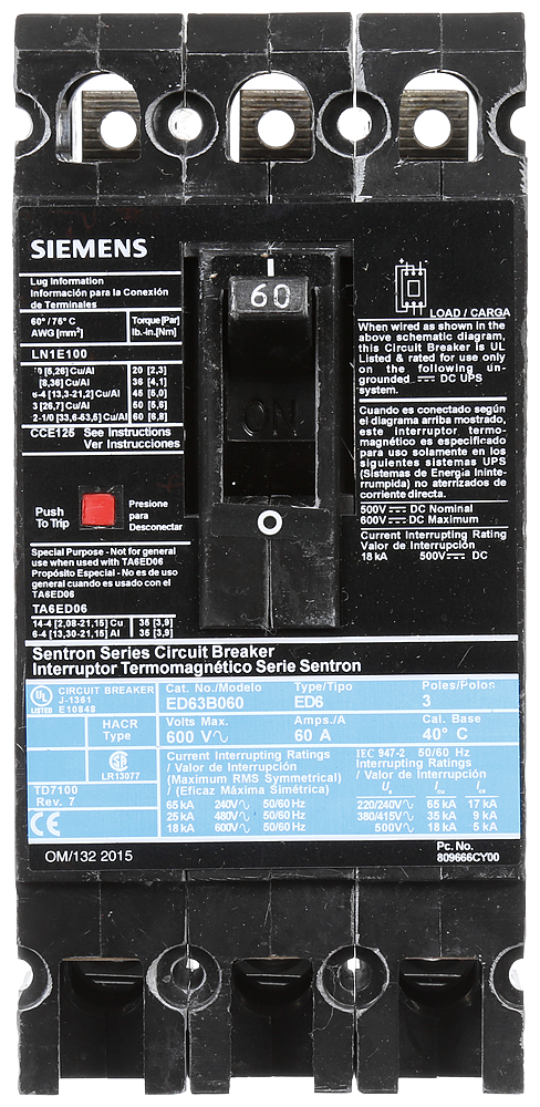 BRKR ED6 3P 600V 60A
