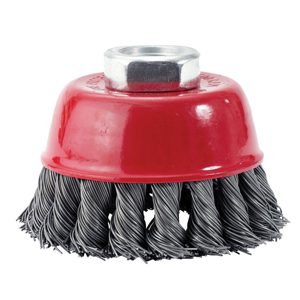 2-7/8" KNOTTED CUP CARBON STEEL WIRE BRUSH