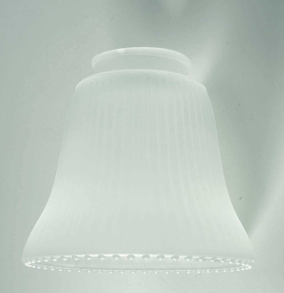 2 1/4" Glass- Frosted Ribbed Bell