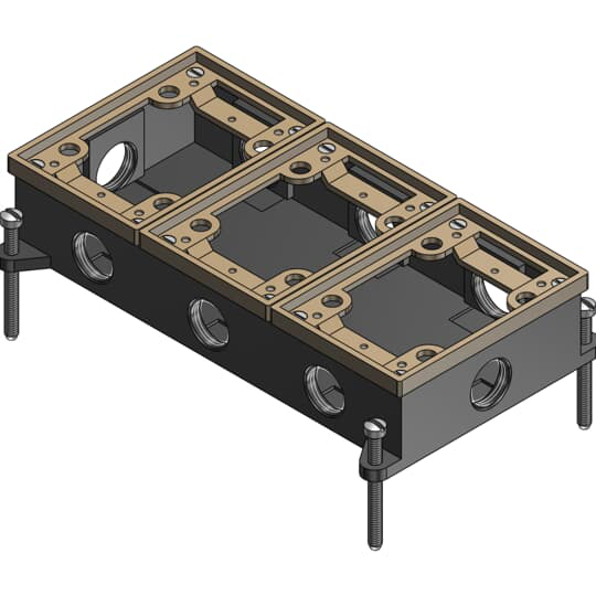 3-G FL SVC FLR-BX49.5CU HUB3/4 IRON