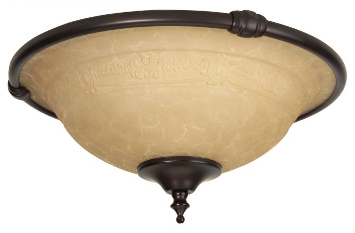 2 Light Bowl Fan Light Kit - LK24-OB-LED
