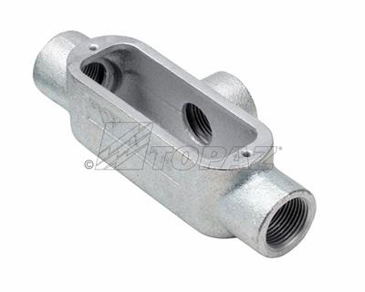 3" Malleable Iron, Rigid Threaded Type T Conduit Bodies