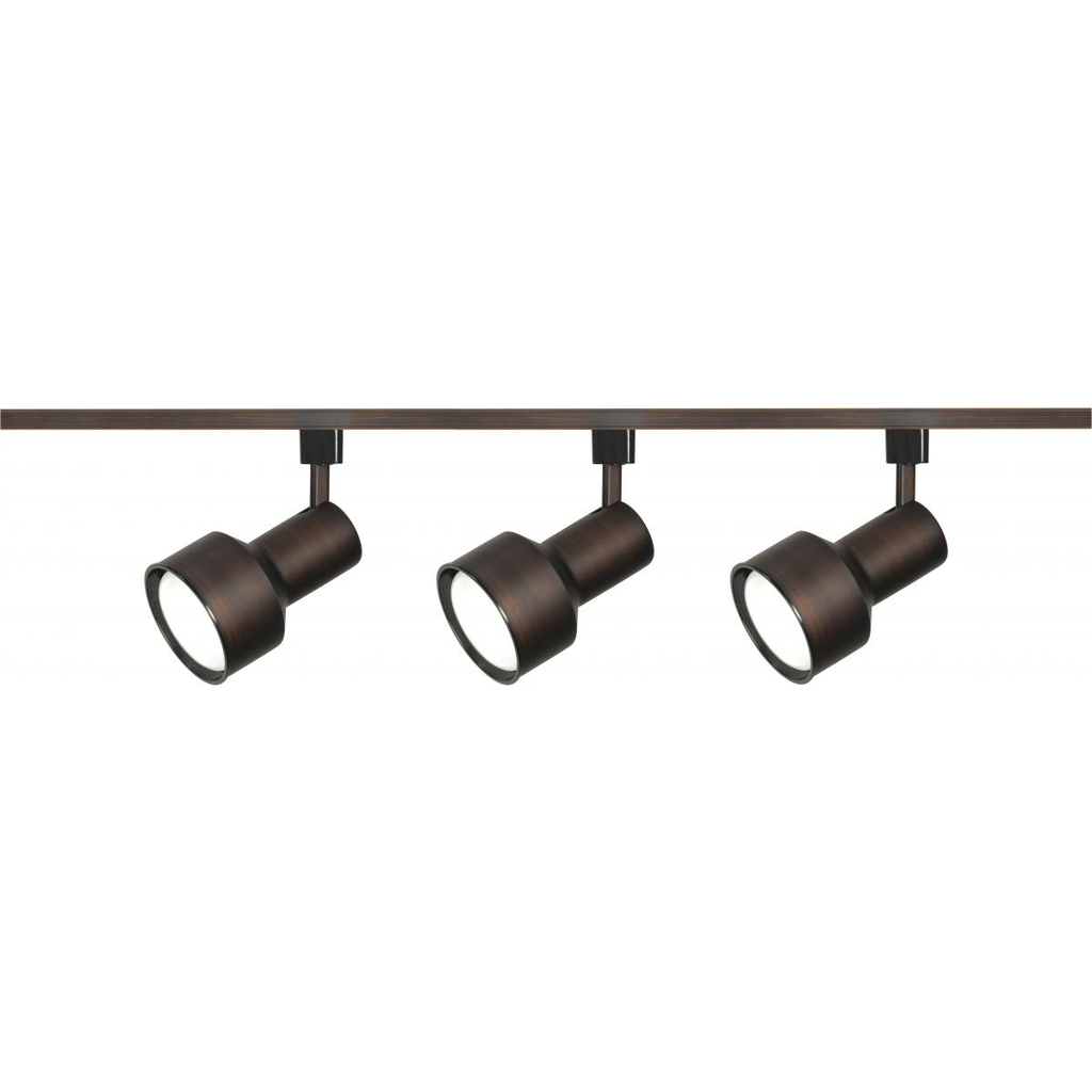 3 Light - R30 - Step Cylinder Track Kit - 4 foot Track - Russet Bronze