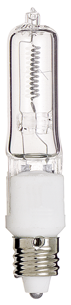 150 Watt; Halogen; T4 1/2; Clear; 2000 Average rated hours; 2700 Lumens; Mini Candelabra base; 120 Volt