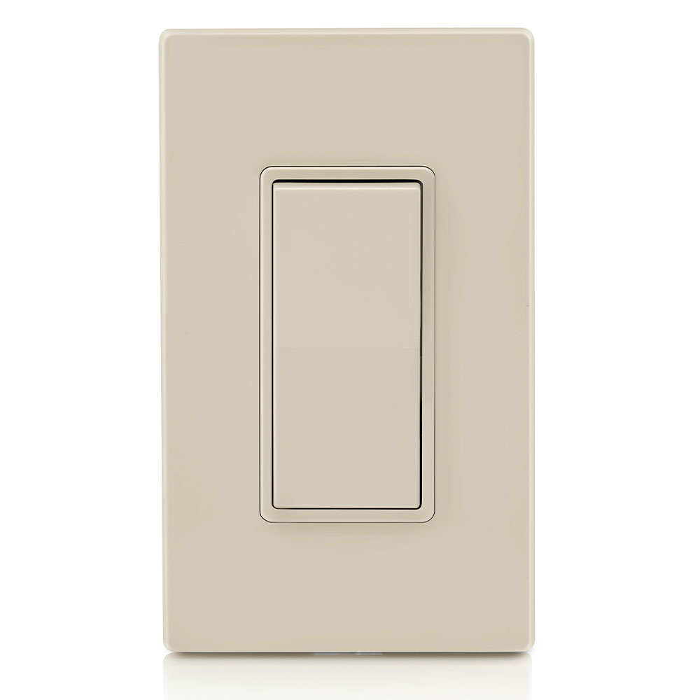 15 Amp Decora Rocker 4-Way Switch, Grounding, Light Almond