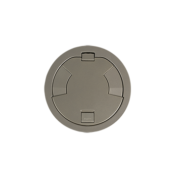8AT Prewired Evolution™ Poke Thru Device, Flush Style Cover, Nickel