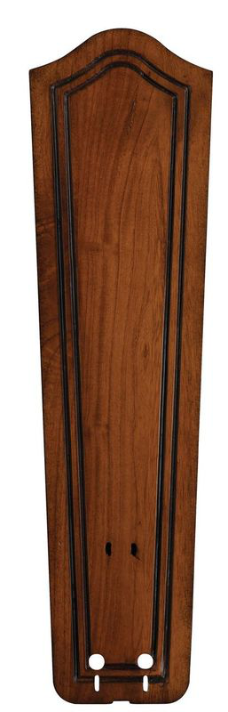 22" CARVED BULGE FRAME WOOD BLADE SET , RICH COGNAC -