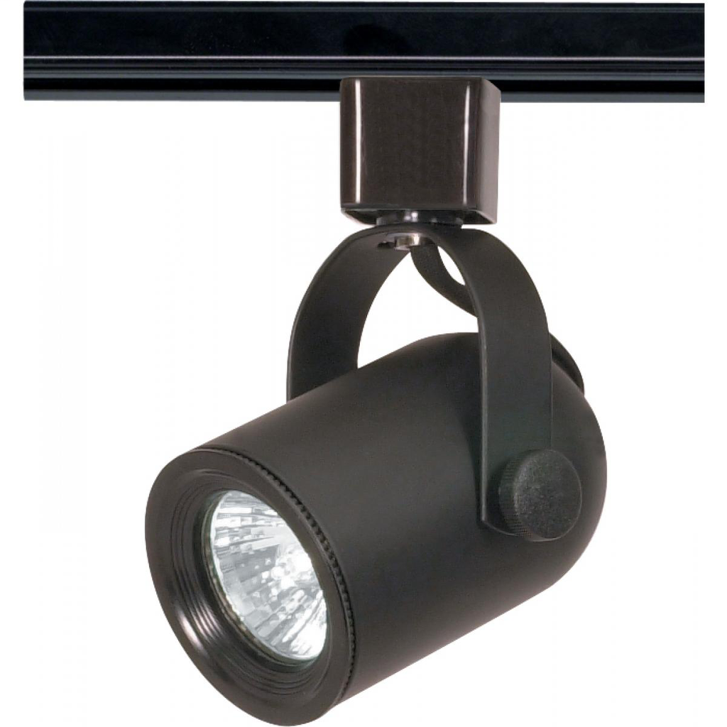 1 Light - MR16 - 120V Track Head - Round Back - Black Finish