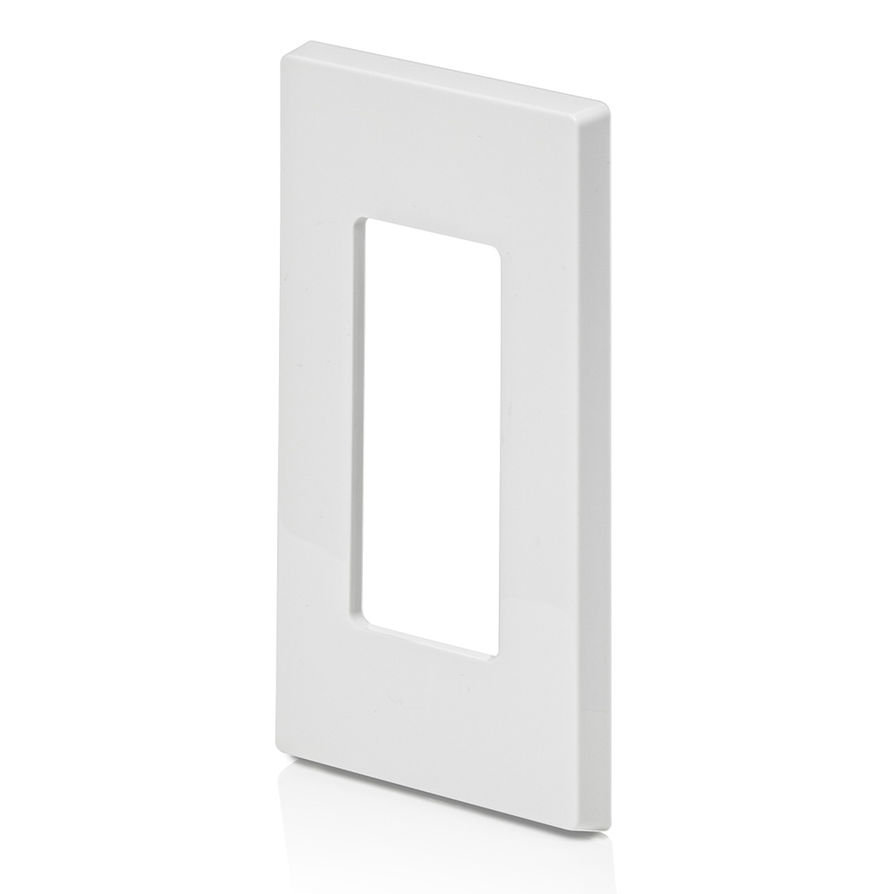 1-Gang Decora Plus Screwless Wallplate Polycarbonate, White