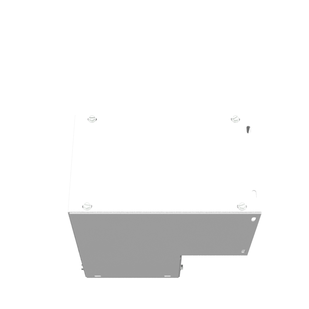 10x6x10 Wireway Elbow 90 Corner ANSI 61 Gray Steel