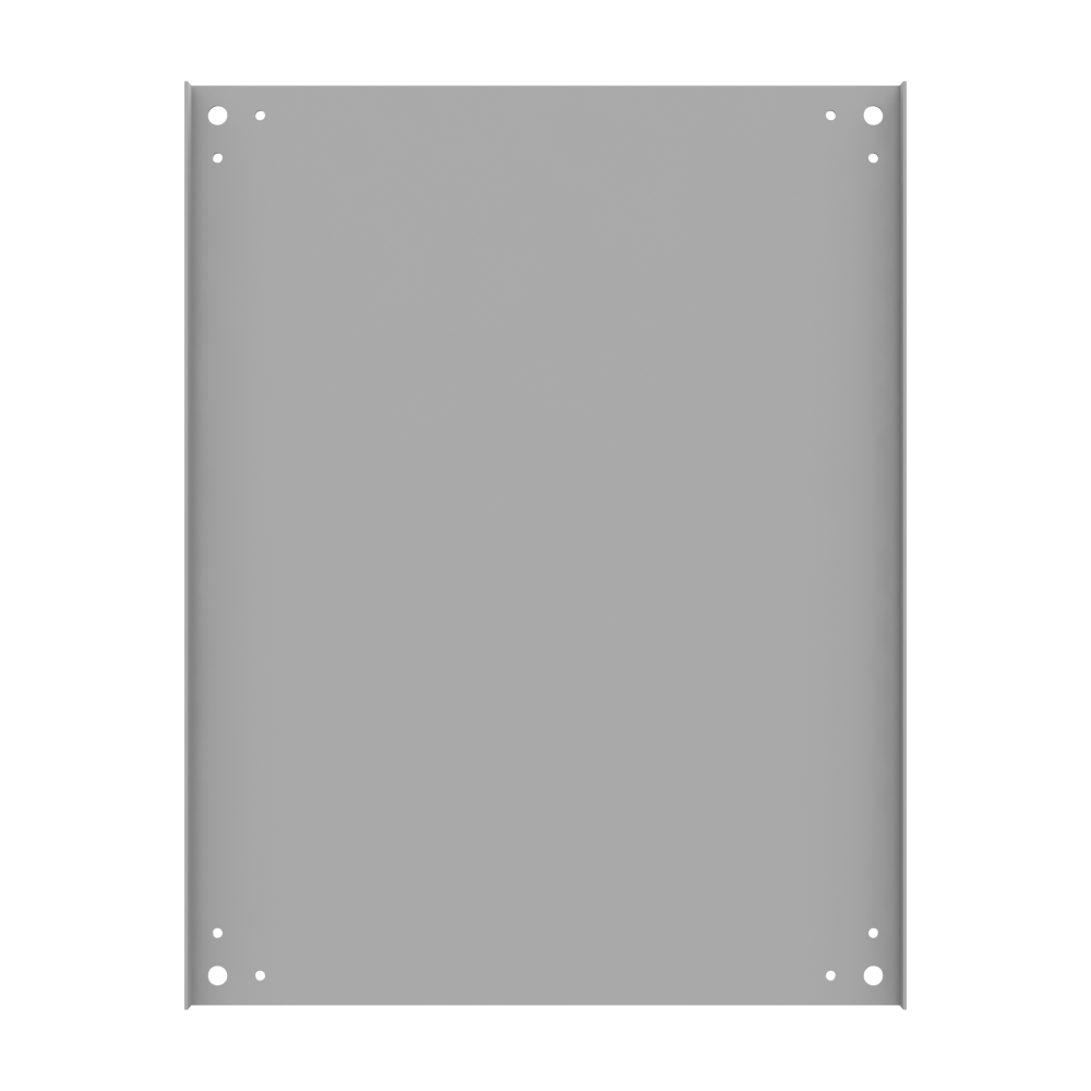 Back Panel Non UL Listed 30x24 Hinge Cover White Steel