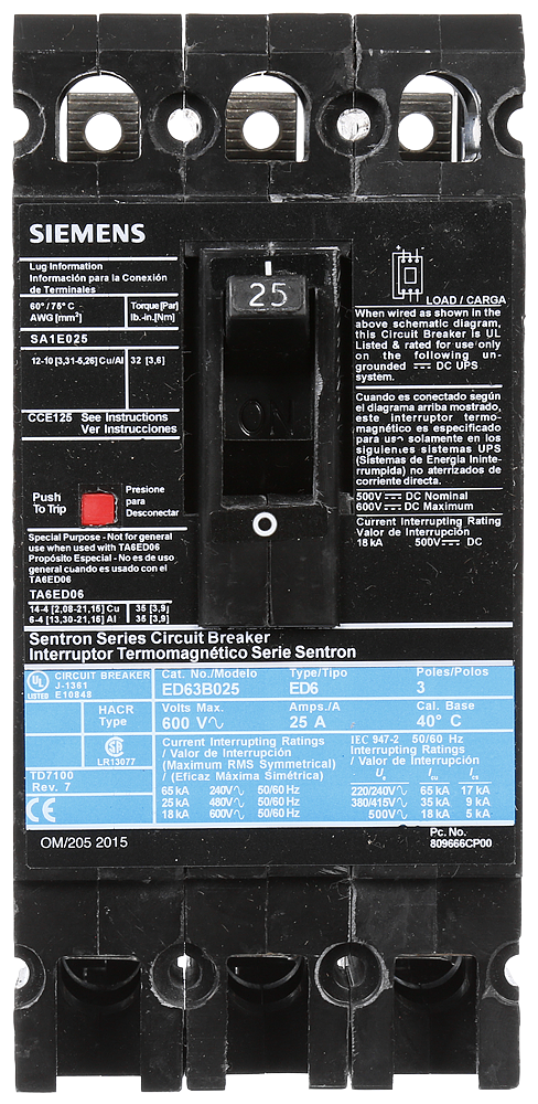 BRKR ED6 3P 600V 25A