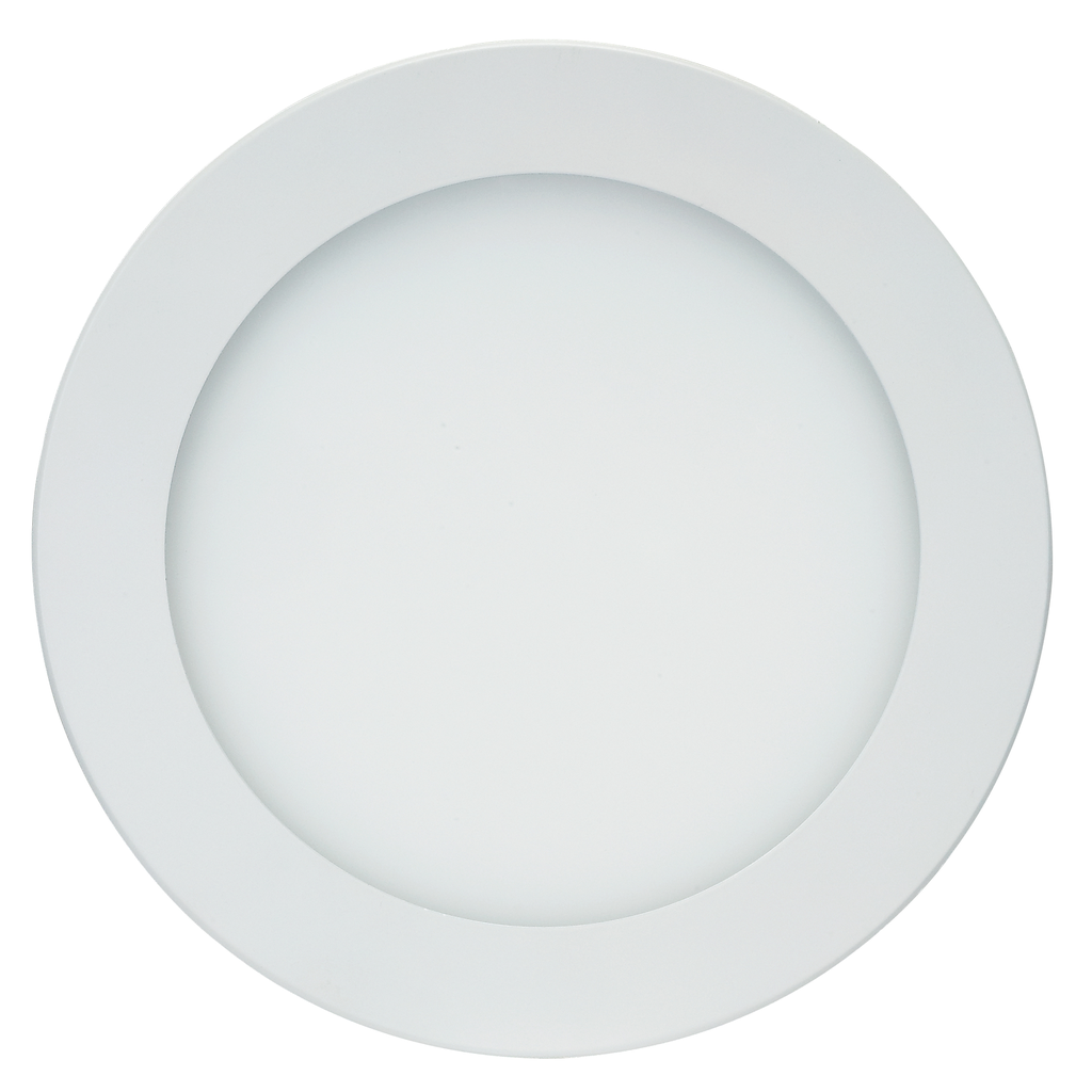 12 watt LED Direct Wire Downlight; Edge-lit; 6 inch; 3000K; 120 volt; Dimmable; Round; Remote Driver