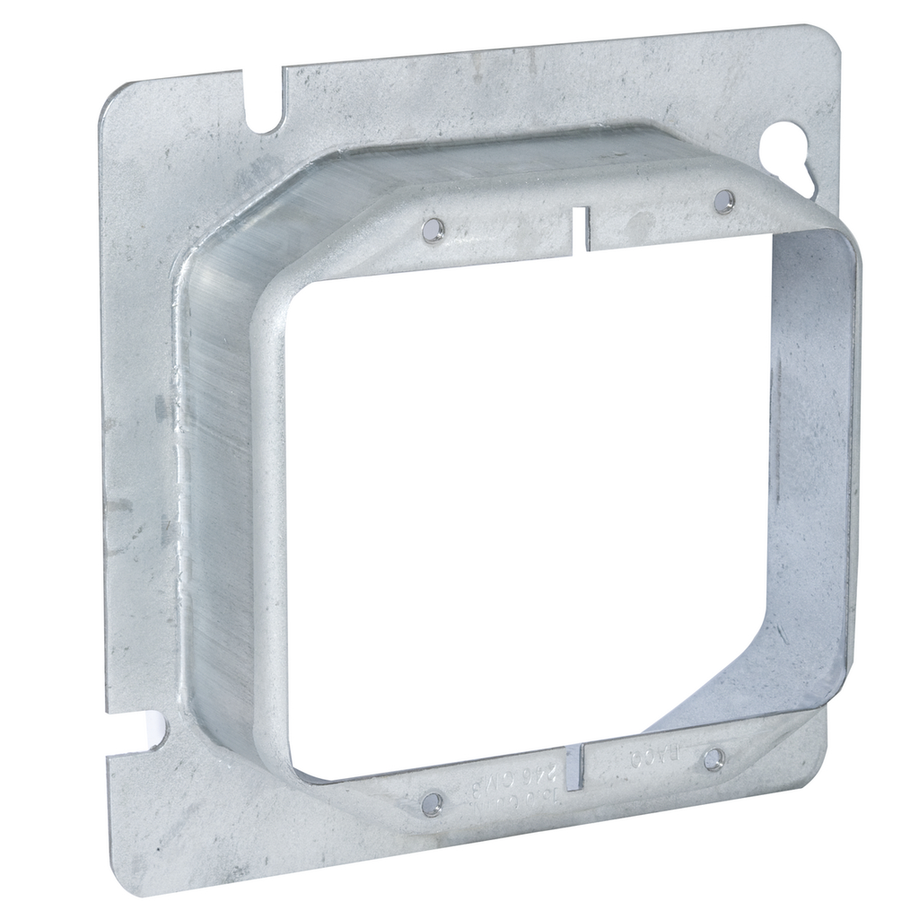 4-11/16 in. Square Cover, 2-Device, 1-1/4 in. Raised
