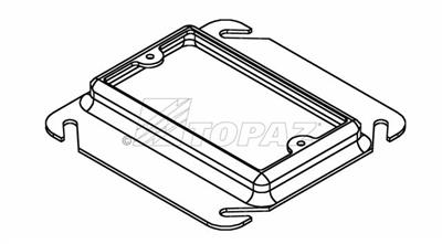 4" Square Single Gang Device Rings Raised 1/4"