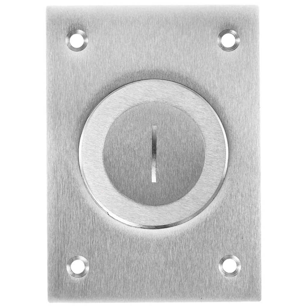 1-Gang Cover, Rectangular, Combination 2-1/8"X 1" Threaded Opening, Aluminum