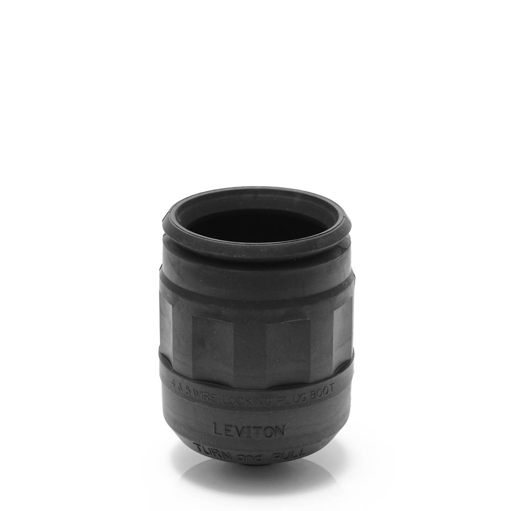 Boot for Locking Plug, 15 Amp, Black
