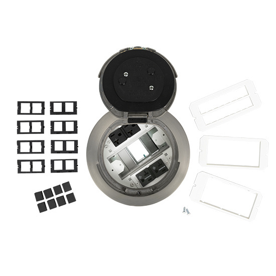 6IN PRWRD FLUSH SATIN NICKEL ASSY MARKED CONTROLLED BK CKT