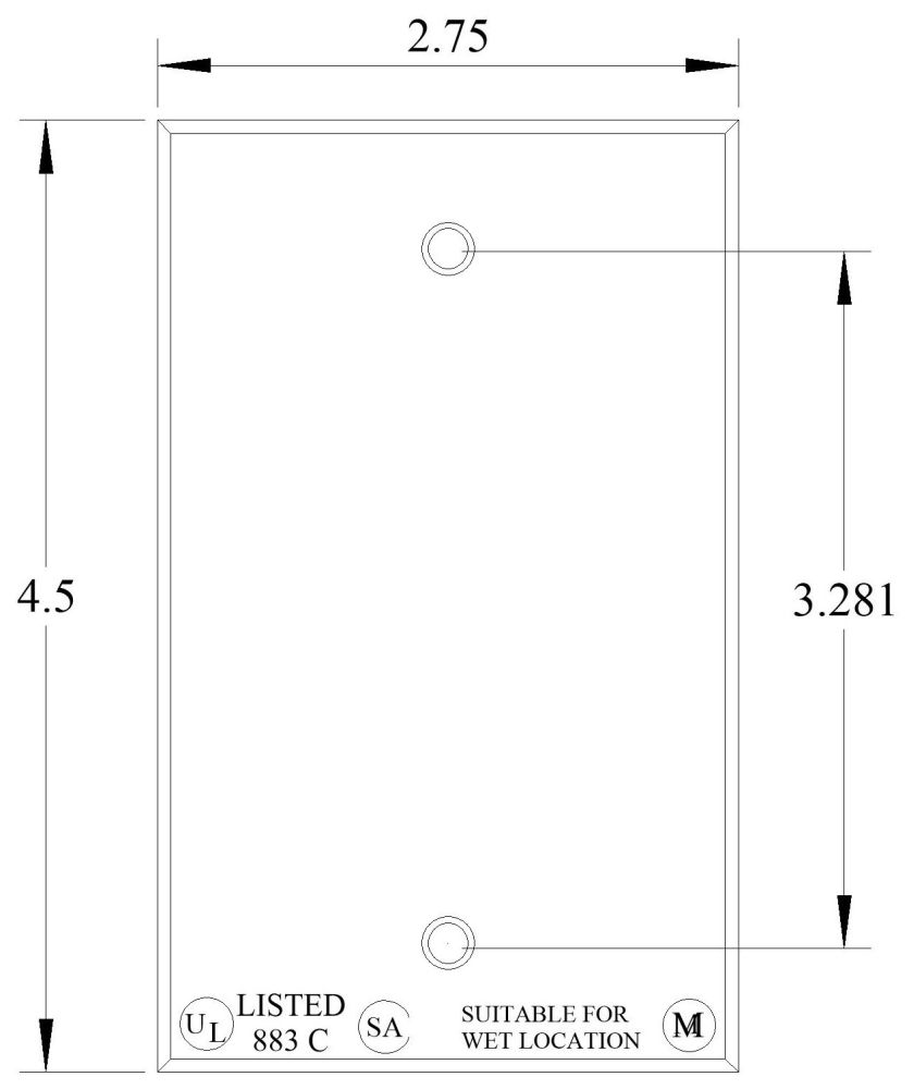 30278, Weatherproof Electrical Box Blank Cover