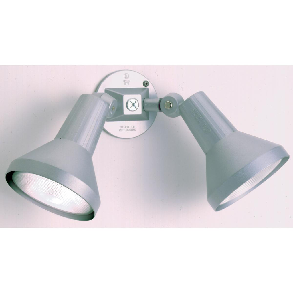 2 Light - 15" Flood Light PAR38 with Adjustable Swivel - Gray Finish