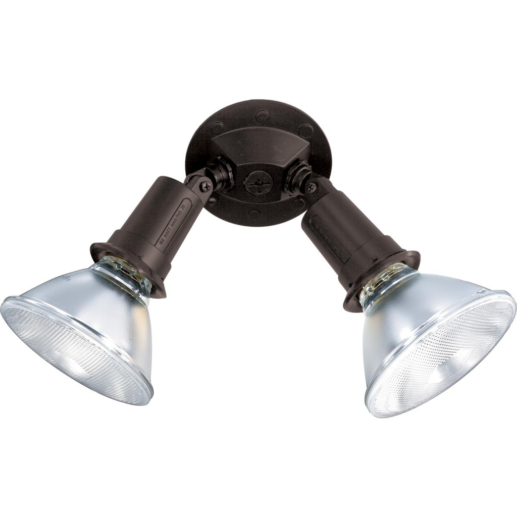 2 Light - 10" Flood Light- PAR38 with Adjustable Swivel - Bronze Finish