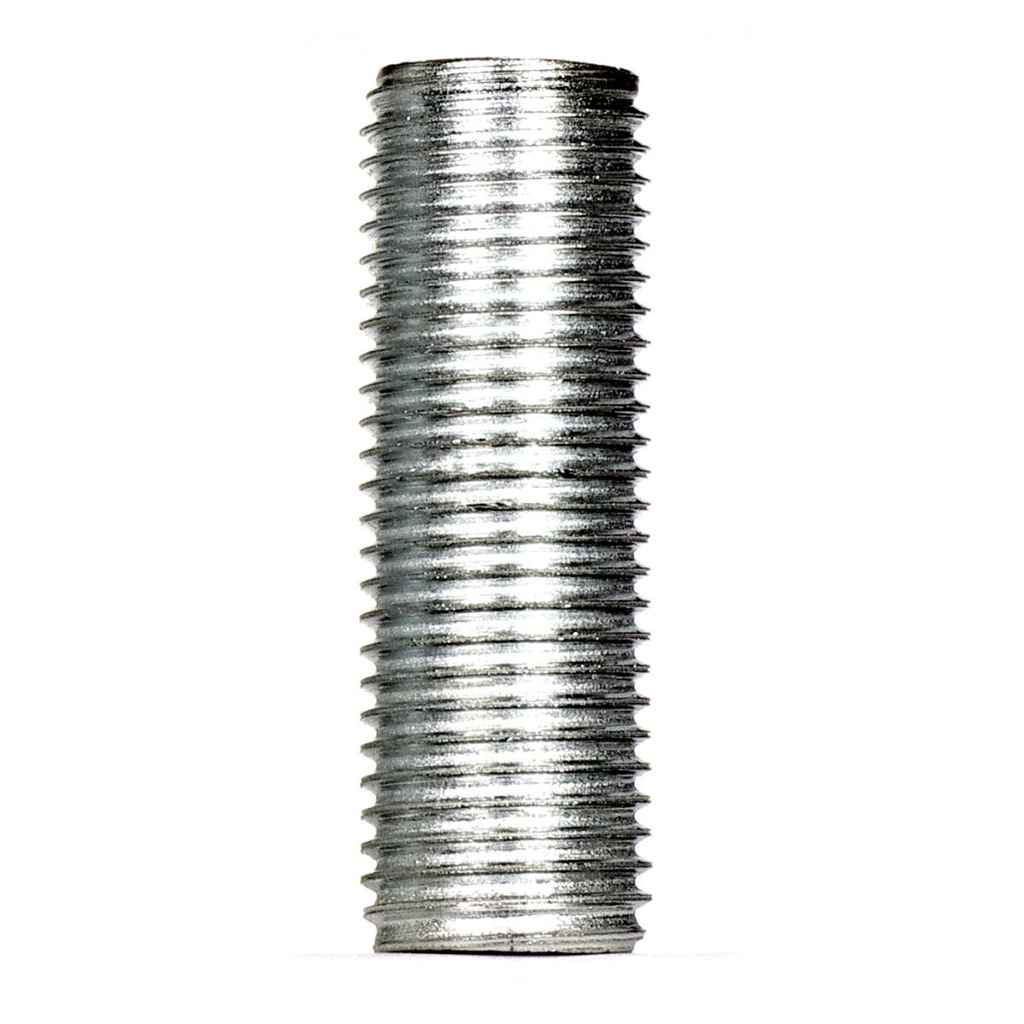 1/4 IP Steel Nipple, Zinc Plated, 1-1/2" Length, 1/2" Wide