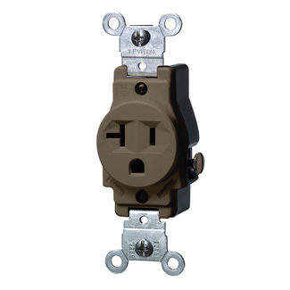 20 Amp Single Receptacle/Outlet, Commercial Grade