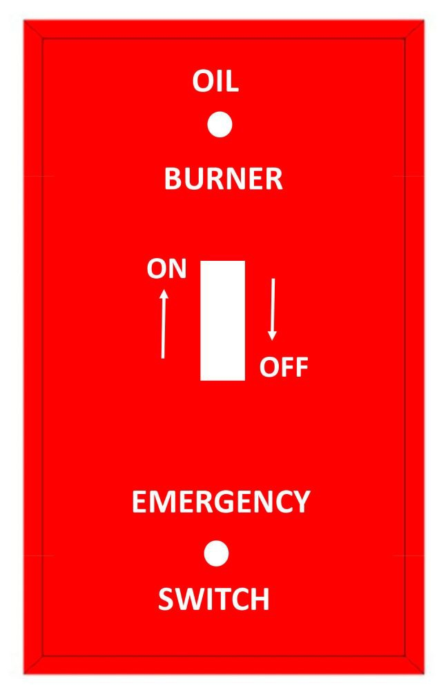 41001, Oil Burner Wallplate