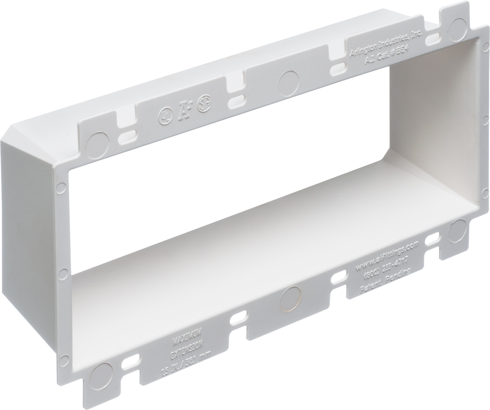 BE4 Four Gang Outlet Box Extender