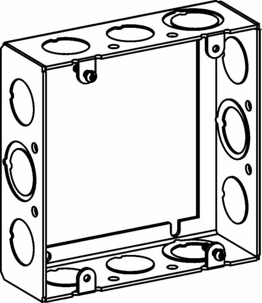 1-1/2" DEEP, 4-11/16" SQUARE (5S) SUPER SHALLOW EXTENSION RING WELDED WITH MKO