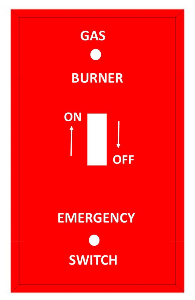 41020, Gas Burner Wallplate