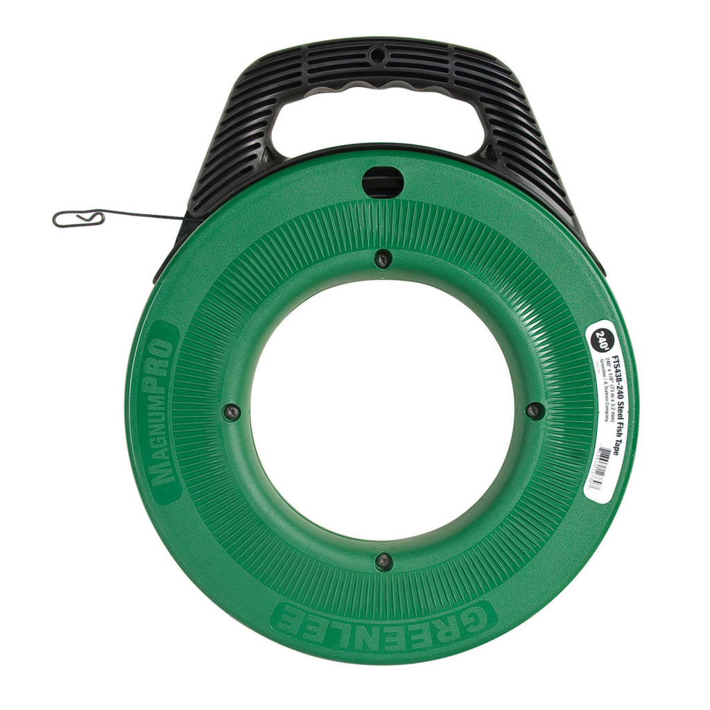 240 ft Steel Fish Tape - 1/8" wide (73.2 m × 3.2 mm) 3-PACK