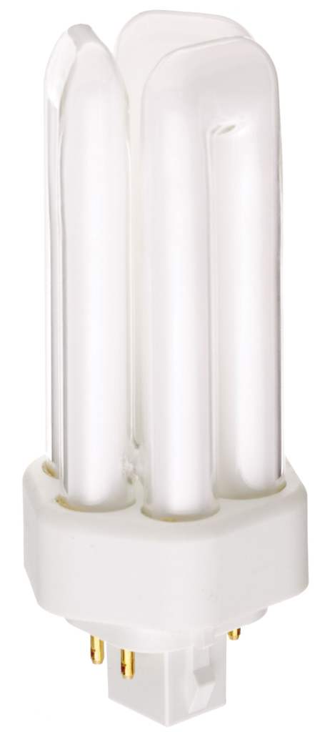 18 Watt; pin-based Compact Fluorescent; 3500K; 82 CRI; GX24q-2 (4-Pin) base