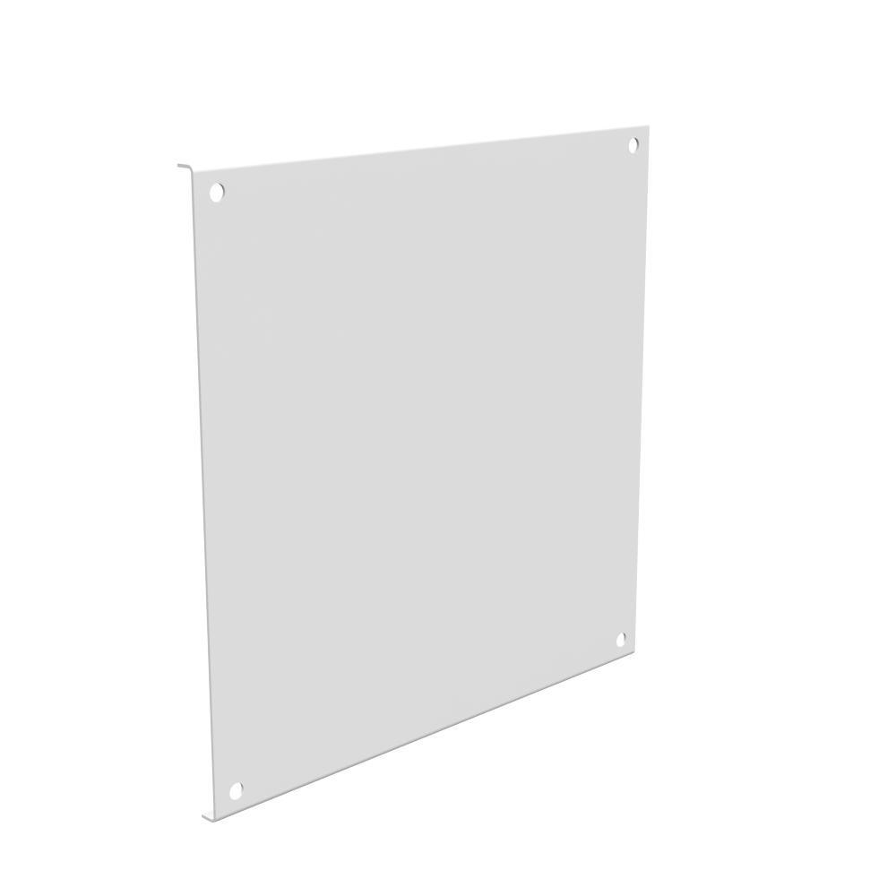 Back Panel Non UL Listed 24X24 Hinge Cover White Steel