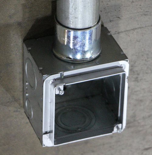 72C4S-3/4 - to 4" Square Cover .81 Raised, 4-11/16", 25 Pak