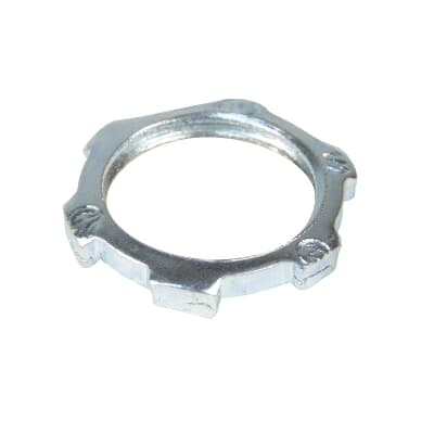 3/8 IN LOCKNUT,RGD/IMC,STL-ZINC PLD