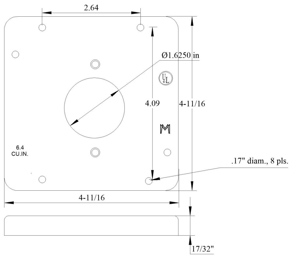 11521, Electrical Square Box Cover