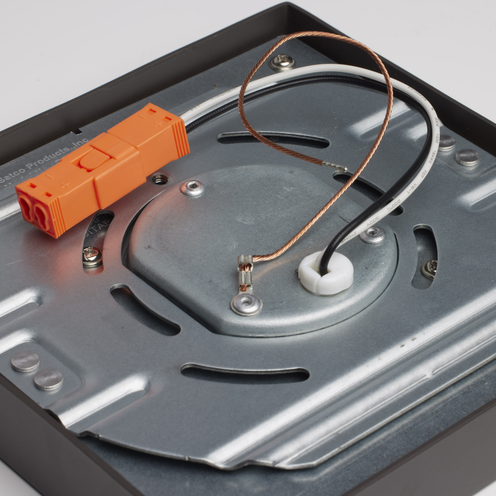10.5 watt; 5.5" Flush Mount LED Fixture; 2700K; Square Shape; Bronze Finish; 120 volts