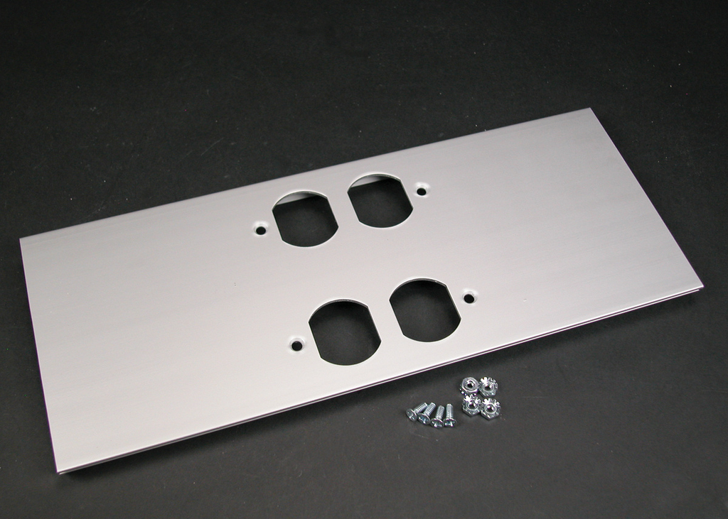 AL5200 Large Multi-Channel Raceway Double Duplex Cover Plate