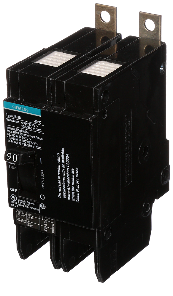 BREAKER BQD 2P 90A 480VAC 14KA