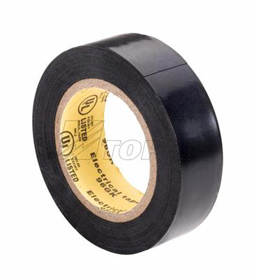 7 MIL Black Plastic Electrical Tape 3/4" x 66'