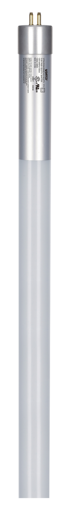 12 Watt T5 LED; Miniature bi-pin base; 3500K; 50000 Average rated hours; 1400 Lumens; 120-277 Volt; Type B; Ballast Bypass; Single Ended Wiring