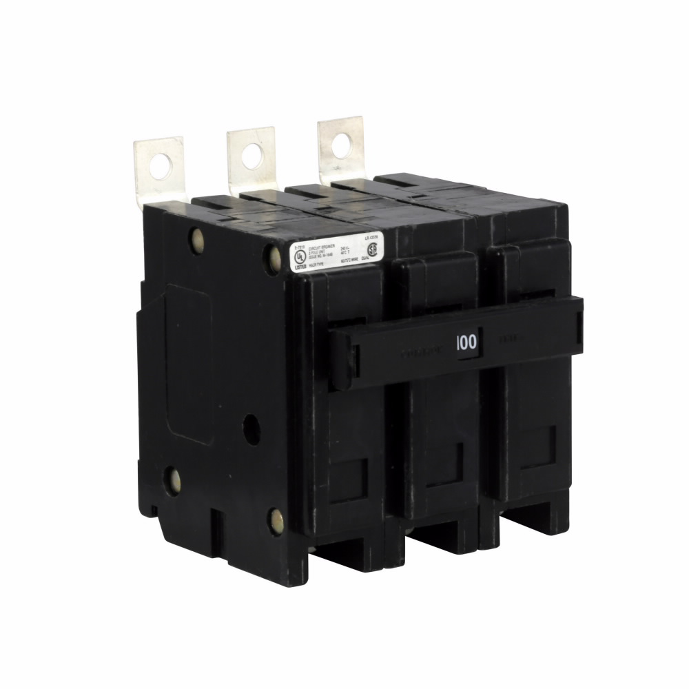 100 Amp, 3 Pole, Circuit Breaker Bolt-On