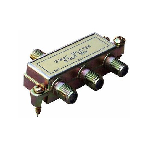 3 Way Splitters with Ground Block 5-900 Mhz