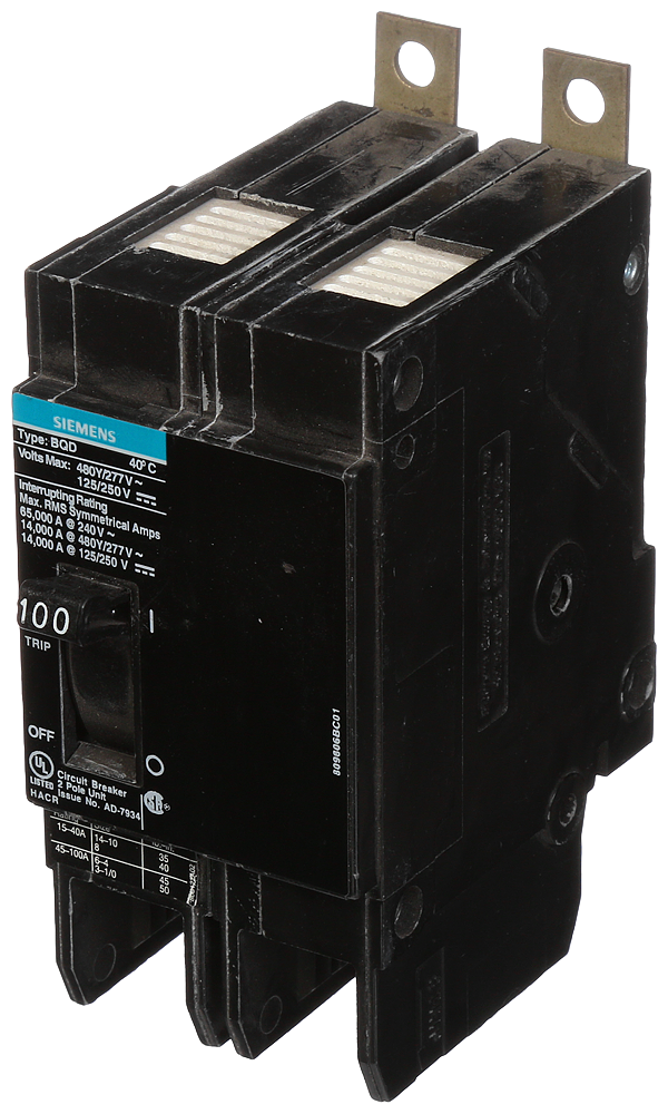 BREAKER BQD 2P 100A 480VAC 14KA