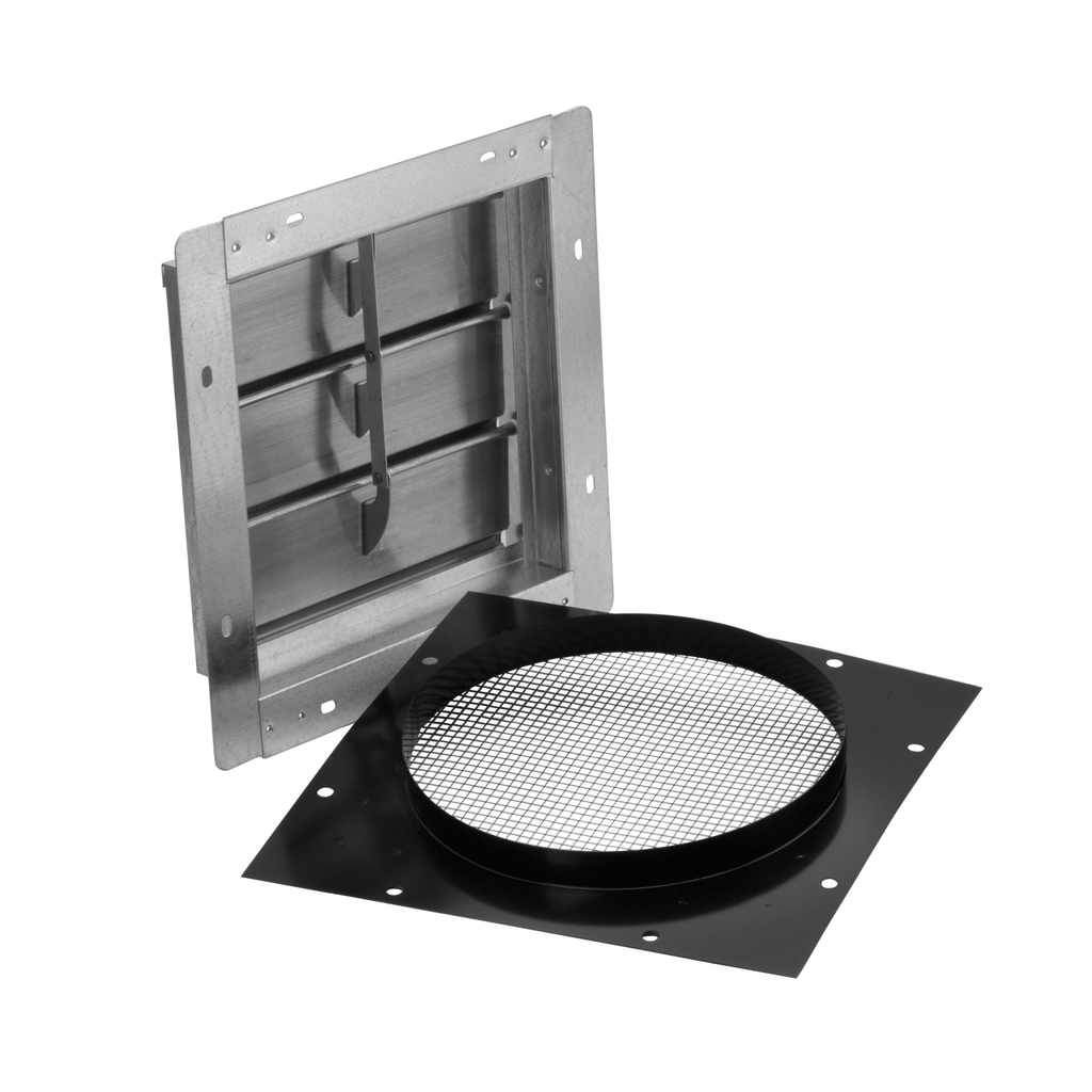 Broan-NuTone® Wall Vent for 10" Round Duct with Bird Screen, Louvered