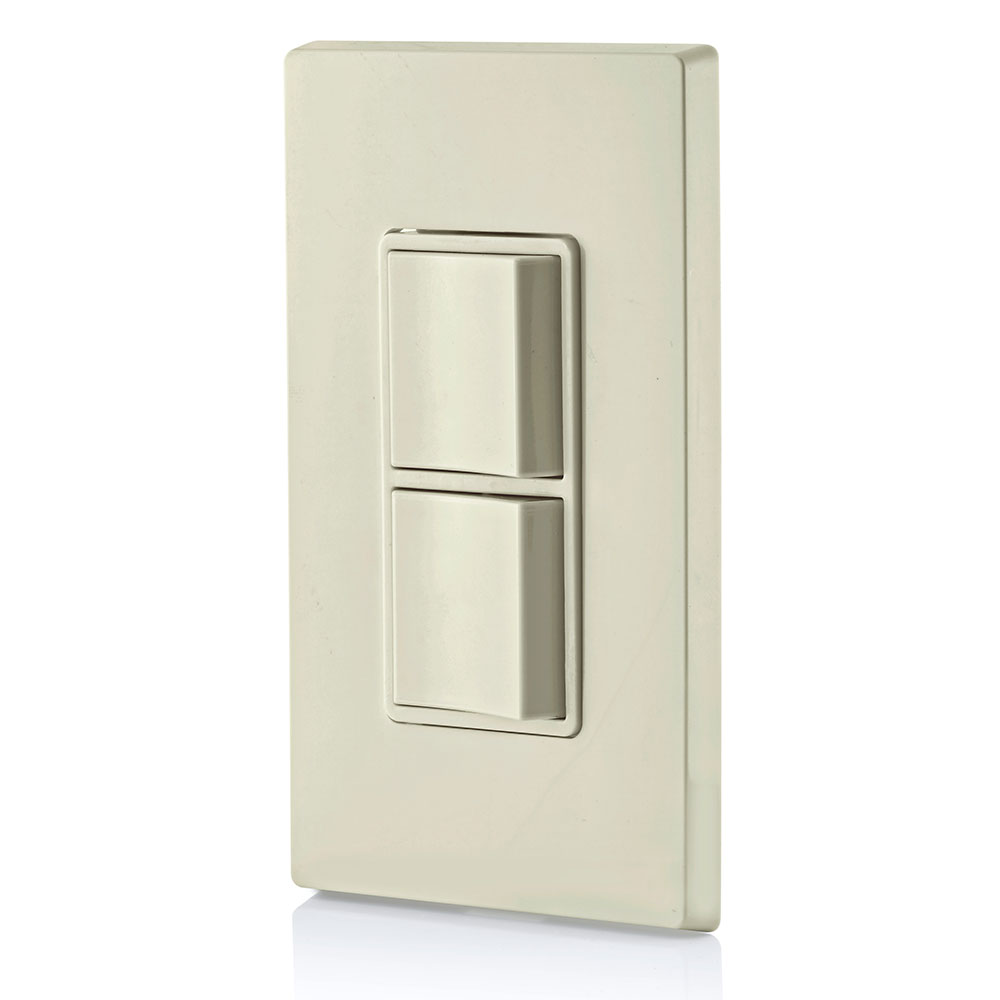 15 Amp Decora Single-Pole / 3-Way Combination Switch, Grounding, Light Almond