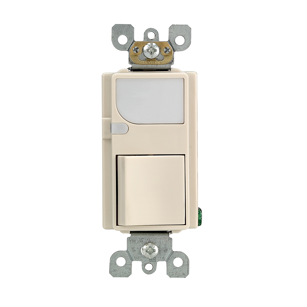 15 Amp Decora Combination Switch with LED Guide Light, Light Almond