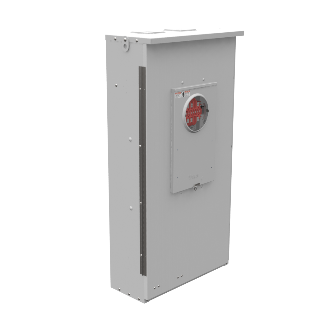 13 Terminal Ringless 2 Large Closing Plates Test Switch Prewired 400-800 Ampere Painted Steel Single Front Piano Hinge Cover Hasp Current Transformer Mounting Included 120-208 Volt