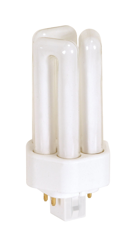 13 Watt; pin-based Compact Fluorescent; 2700K; 82 CRI; GX24q-1 (4-Pin) base